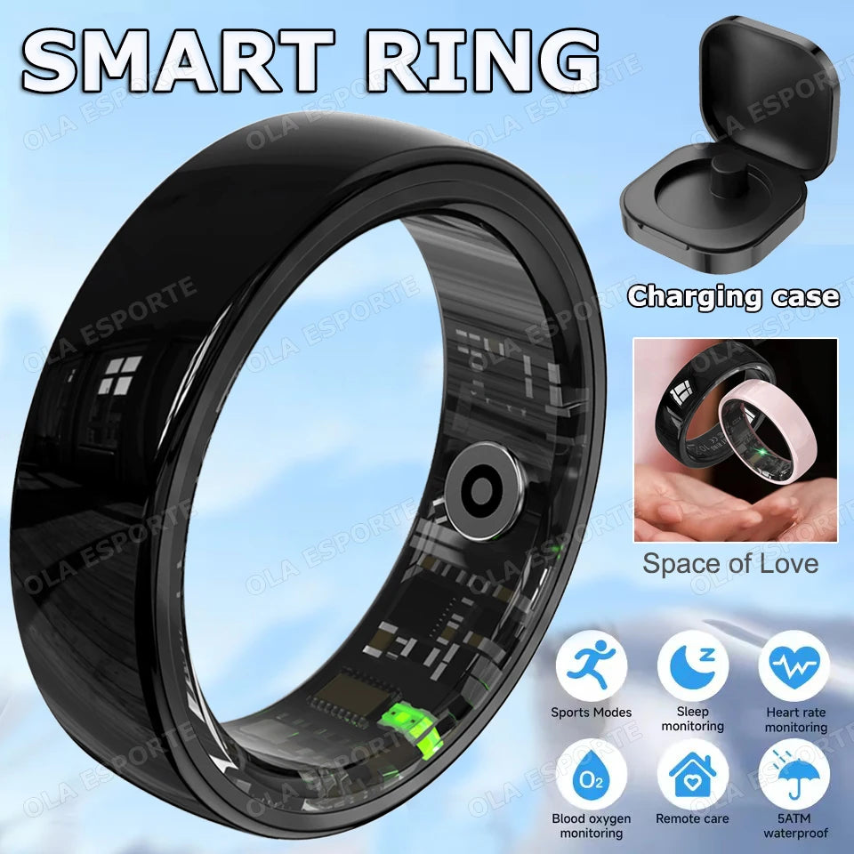 Revolutionary Smart Couple Ring: Bluetooth-Enabled Fitness Tracker with Heart Rate and Sleep Monitoring – Waterproof & Stylish!