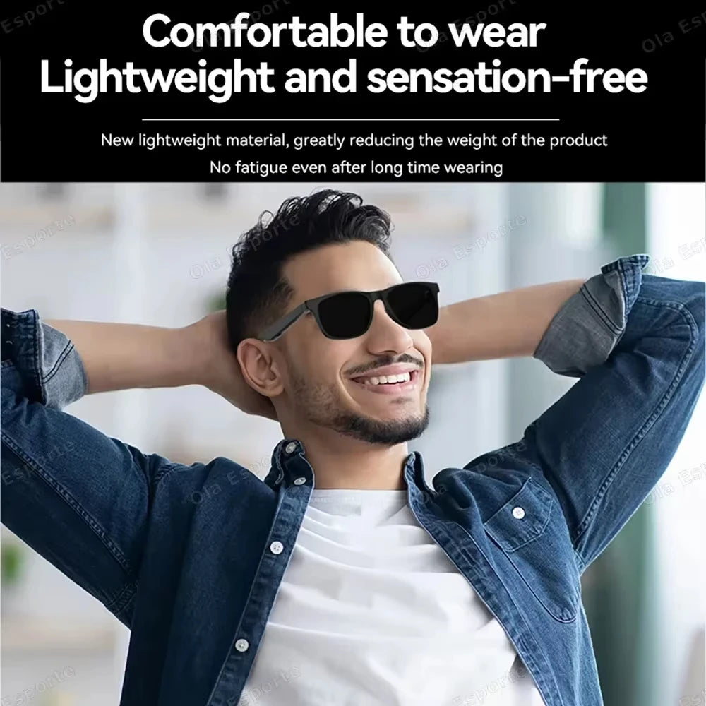Revolutionary AI Smart Glasses with 8K Camera, Touch Control, and Voice Assistant – Your Ultimate Bluetooth Sunglasses for Music, Calls, and More!