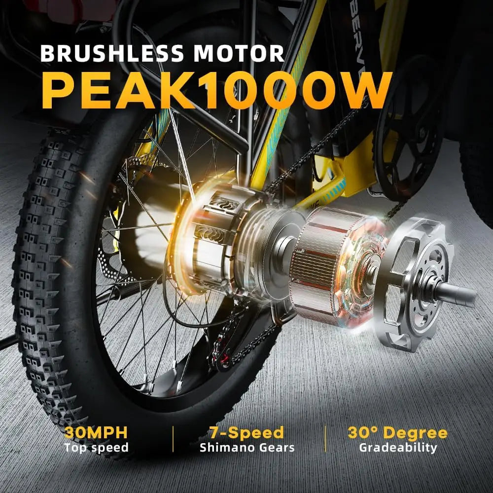 1000W Ebike for Adults,Removable Battery Ebike,28+Mph,Foldable Electric Bike,80 Miles Max Range,Fat Tire EK4 EK5