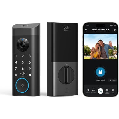 Video Smart Lock E330, 3-In-1 Camera+Doorbell+Fingerprint Keyless Entry Door Lock, Smart Built-In Wi-Fi Deadbolt for Front Door