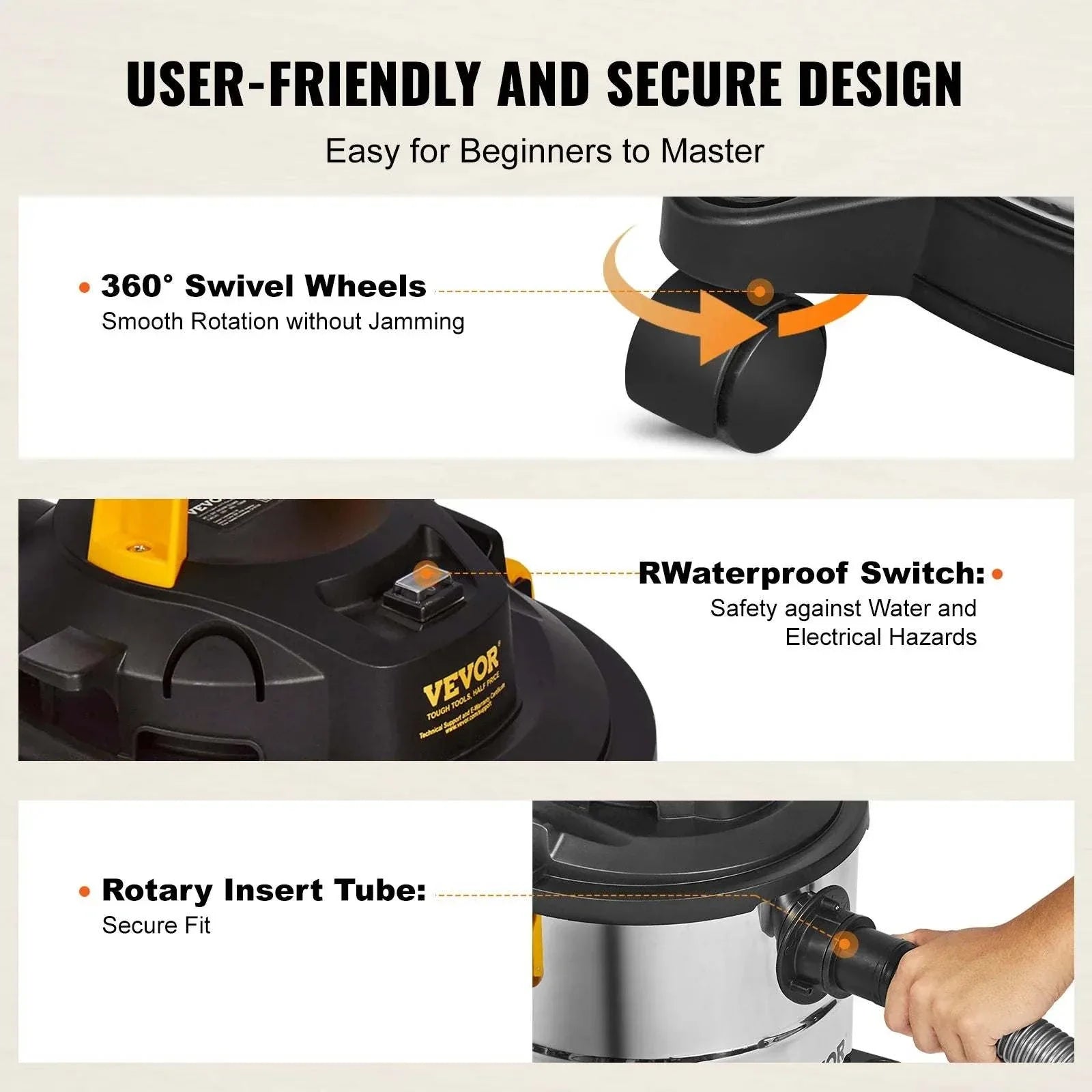 Stainless Steel Wet Dry Shop Vacuum