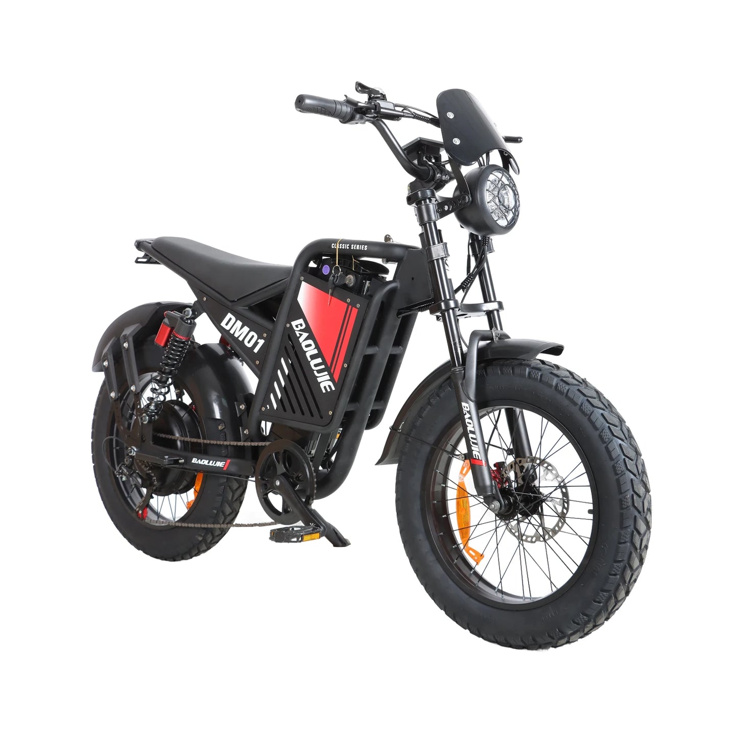 DM01 Moto Electric Bicycle 60V 30AH Battery 42 MPH Electric Bike E-Bike Adult for Electric Motorcycle【1 Year Warranty】