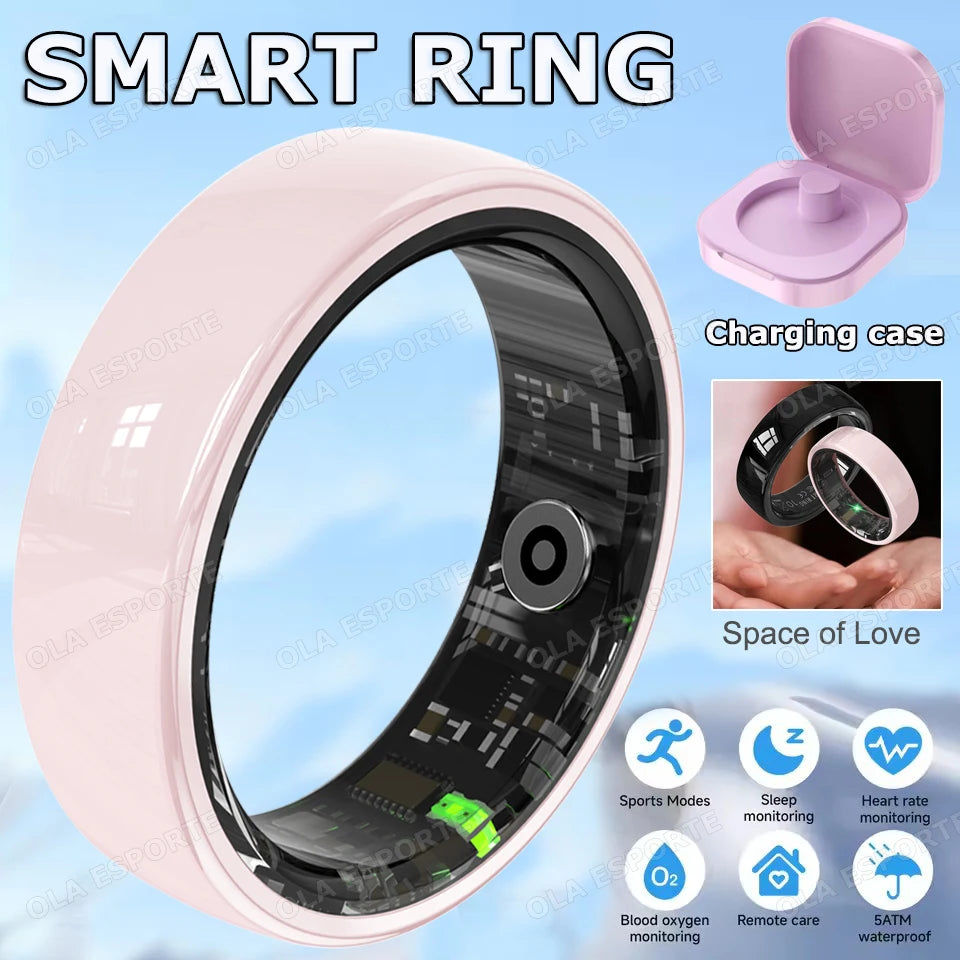 Revolutionary Smart Couple Ring: Bluetooth-Enabled Fitness Tracker with Heart Rate and Sleep Monitoring – Waterproof & Stylish!