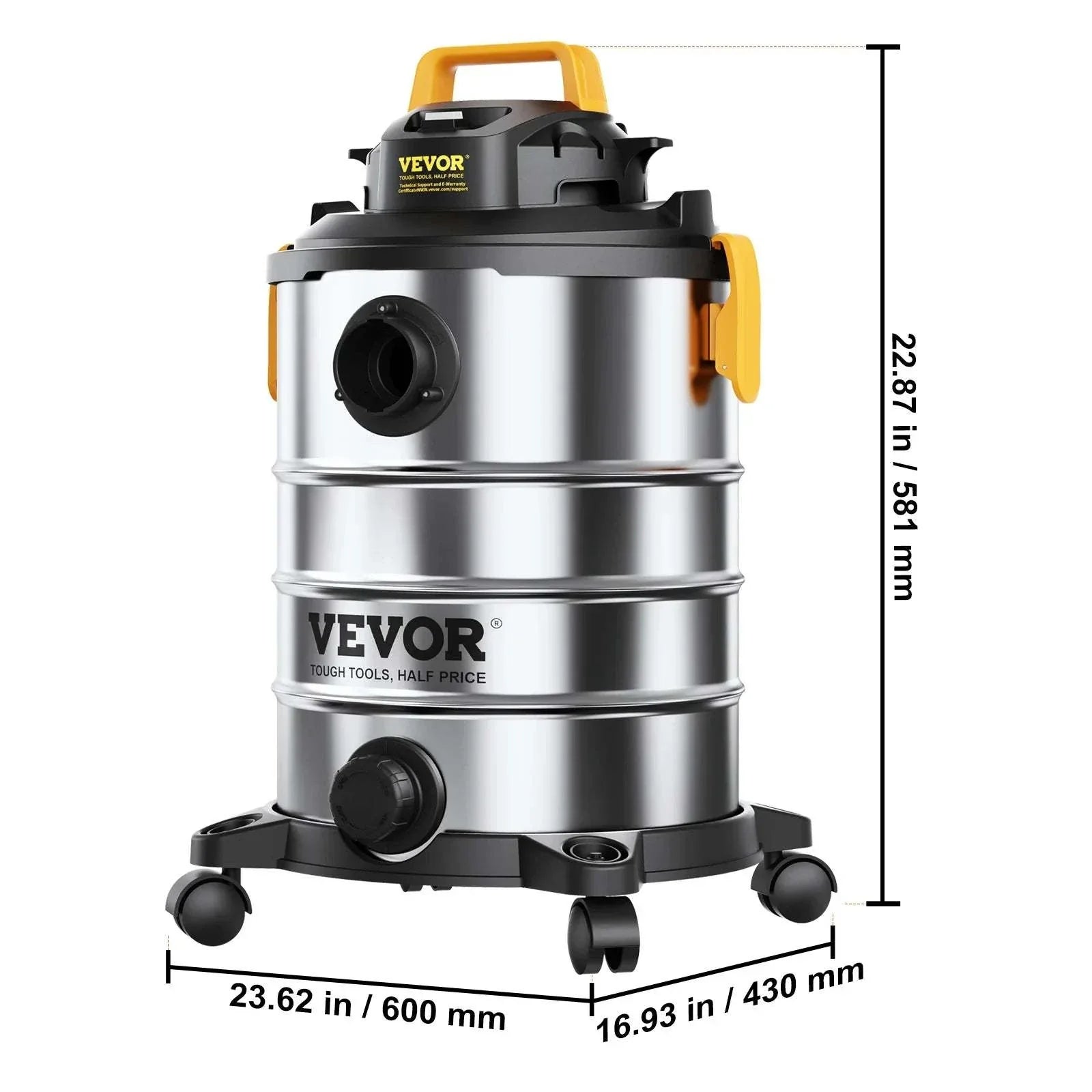 Stainless Steel Wet Dry Shop Vacuum