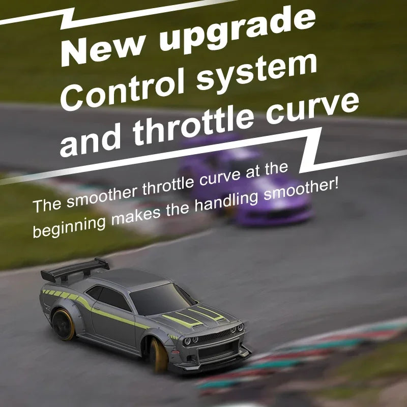 1:76 TURBO RACING C65 Built-In Gyroscope Drift Racing Full Scale Mini Remote Control Car Simulation Desktop RTR Desktop Toys