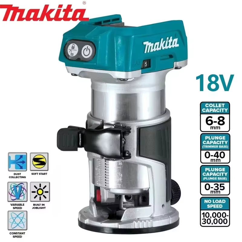 DRT50 Original Cordless Trimmer Rechargeable Trimming Machine Brushless Slotting Tool Milling Woodwork Engraving Machine