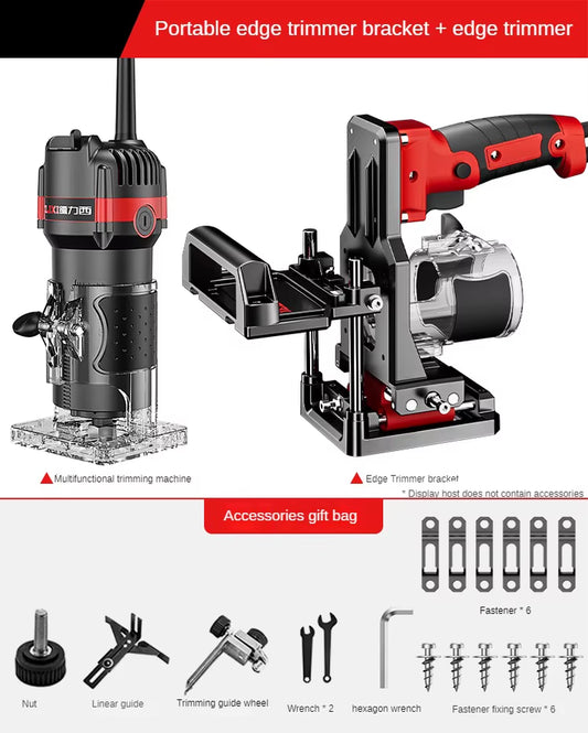 Invisible Joints Power Tool Set with Router Table and Grooving Jig for Woodworking