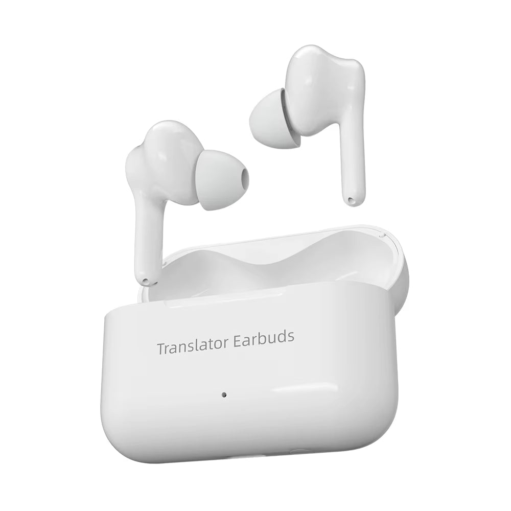 M6 Smart Translator Earbuds, Bi-Directional Instant Voice Translation Earphone, Online 144 Languages with 11 Offline Pack