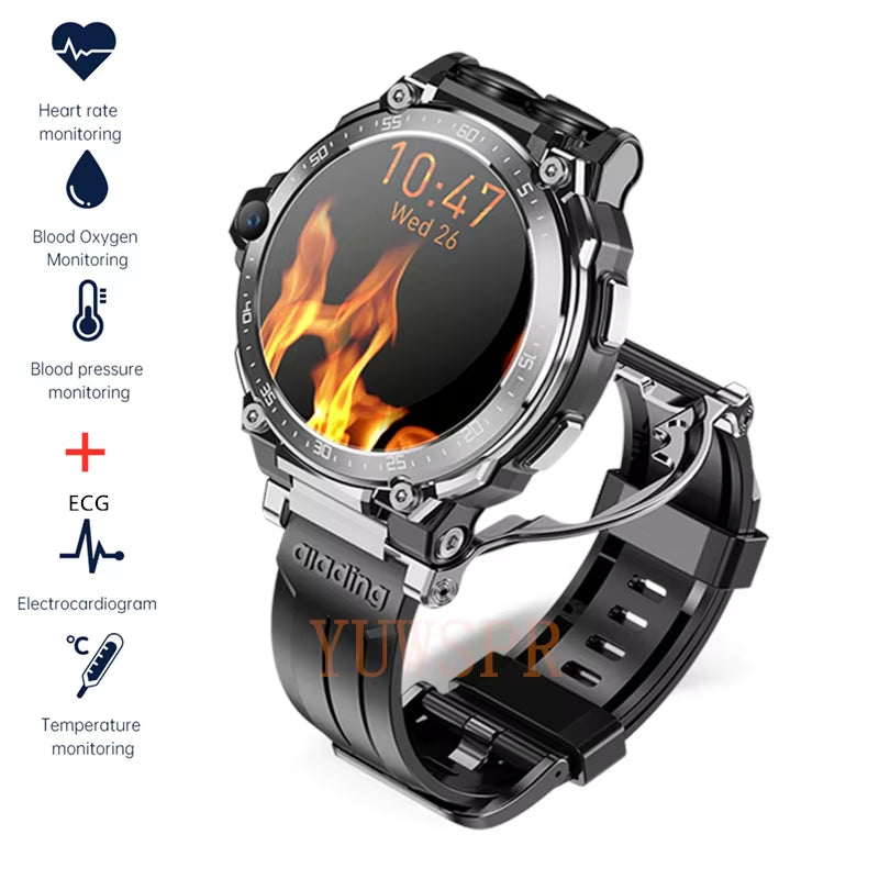 4GB+64GB Smart Phone Watch In-Built Headset GPS Wifi Positioning HR&BP ECG Healthy Monitor Music Video Player Smartwatch Y7