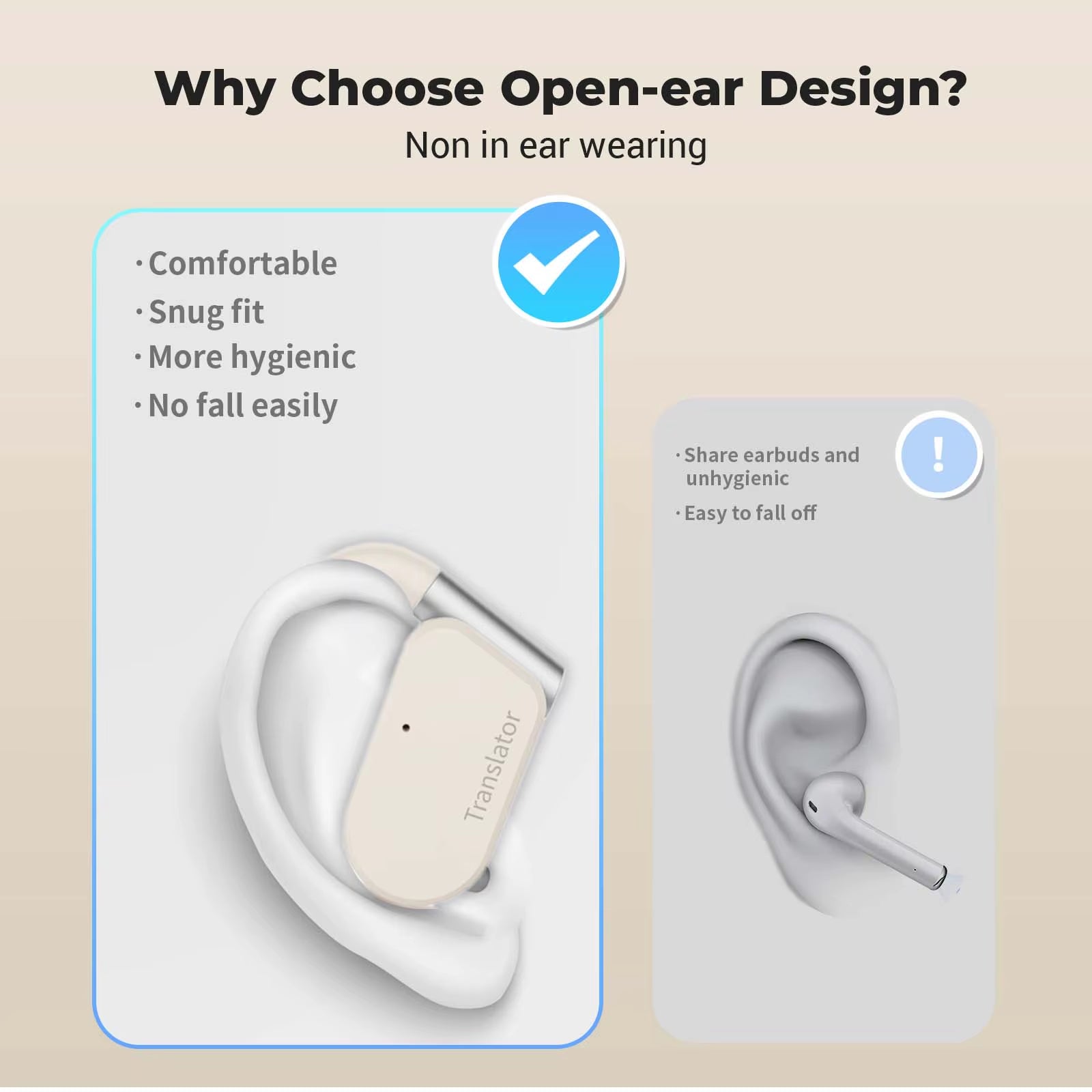 -M9 Translator Earbuds,Ows Two-Way Real Time Translator Headset ,Online 144 Languages with 11 Offline Packs,No Wifi Needed
