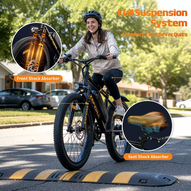 1000W 2000W Ebike,48V Aluminum Alloy 26 Inch Electric Bicycle,For Both Men Women in Mountainous Areas Cycling Electric Bike