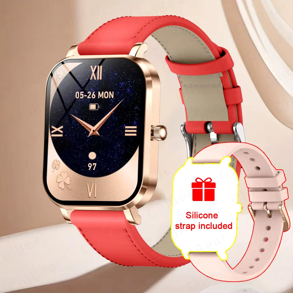 2025 New Smart Watch Women Gift 8.8Mm Ultra-Thin Body Heart Rate Waterproof Outdoor Sport BT Call Smartwatch for Android IOS