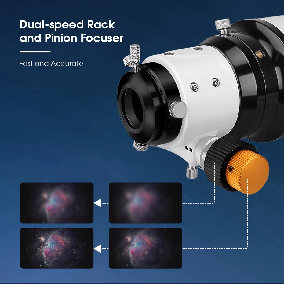 SV503 Astro Telescope 70/80/102ED Extra Low Dispersion Achromatic Refractor OTA for Exceptional Viewing Astrophotography