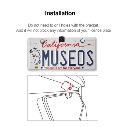 Car Camera Rear HD 720P Live Rear-View 180° Wide-Angle Surround-View Parking Night Vision Waterproof Car Rearview Camera