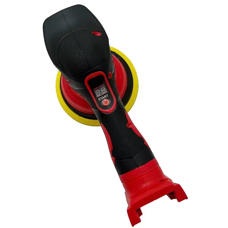 Cordless Polisher 8 Gears Digital Display Electric Polisher Auto Car Waxing Polishing Machine18V Lithium Battery