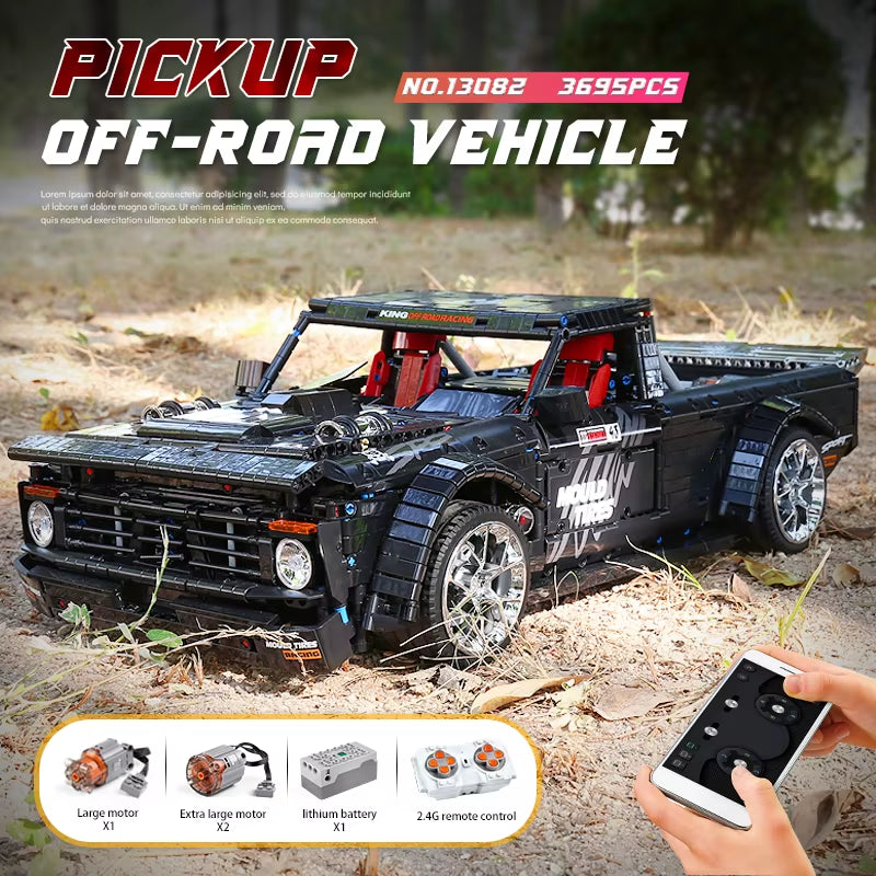 13082 Technical Car Toys the Remote Control MOC-34316 F-150 Pick-Up Truck Building Block Brick Kids Christmas Gift