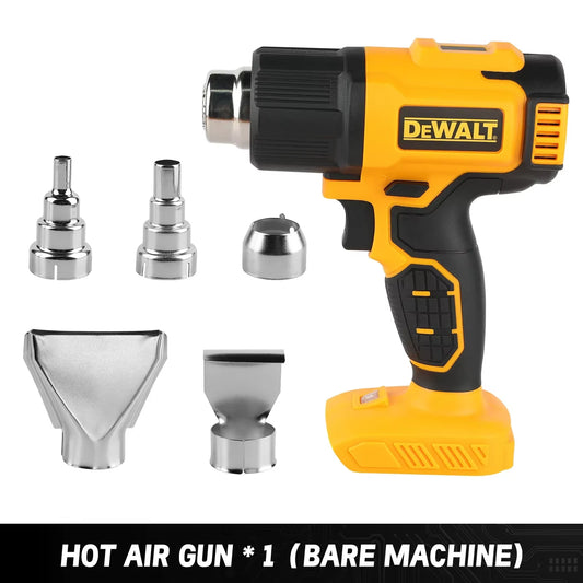 DCE530 Cordless Heat Gun:20V,5 - in - 1 Nozzles,2 Speed Modes,Precise Temp Control,For Paint Stripping&Plastic Welding