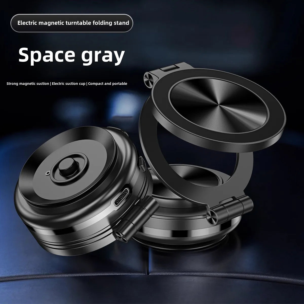 15W Wireless Charger Double Sides Phone Holder Magnetic Vacuum Adsorption Bracket Foldable GPS Stand Electric Sucker Cup Suppor