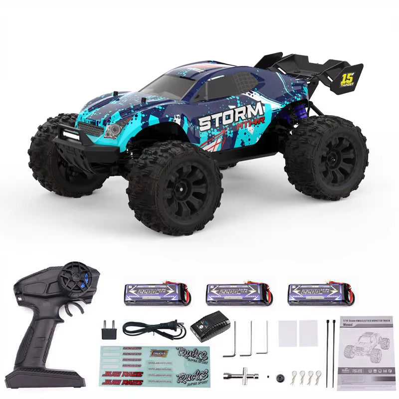 PT14R MT14R V3 1/14 RC Racing Car 3S Battery 4WD 80Km/H Brushless Motor 2.4G Remote Control High Speed Off-Road RC Truck