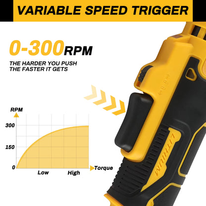 DCF513 20V Brushless Cordless Ratchet Wrench 3/8"-1/2" Quick Release Variable Speed for Fastening Power Tool