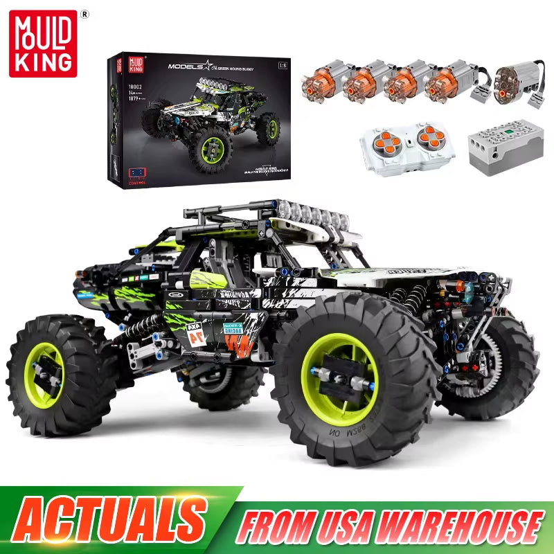 18002 Technical Car Toys the MOC-19517 4WD RC Buggy Building Block Assembly Car Model Brick Set Kids Christmas Gift