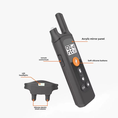 New Electric Remote Control Dog Trainer Bark Stopper Electronic Shock Collar Rechargeable Waterproof Pet Dog Barking Prevention