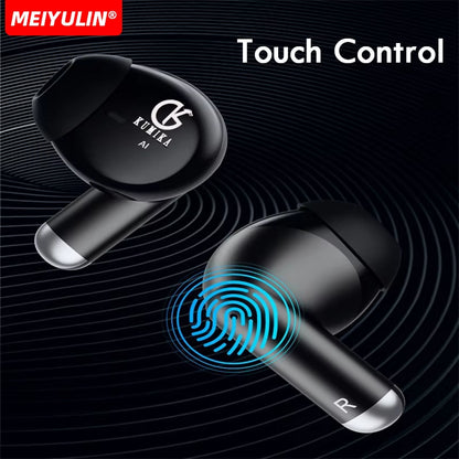 Bluetooth Earphones with Mic Real-Time AI Translation Earbuds Touch Control Wireless Headphones for Travel Samsung Apple Xiaomi