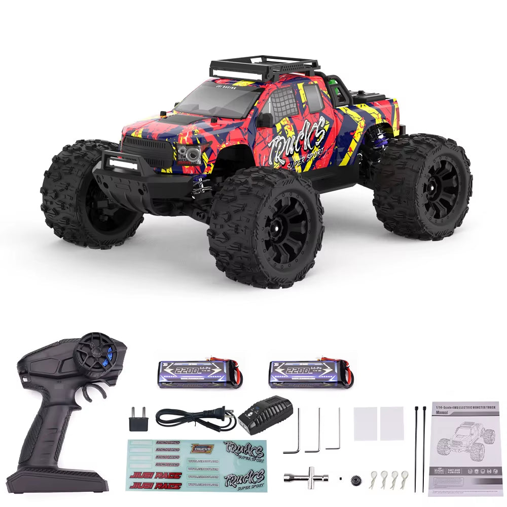 PT14R MT14R V3 1/14 RC Racing Car 3S Battery 4WD 80Km/H Brushless Motor 2.4G Remote Control High Speed Off-Road RC Truck