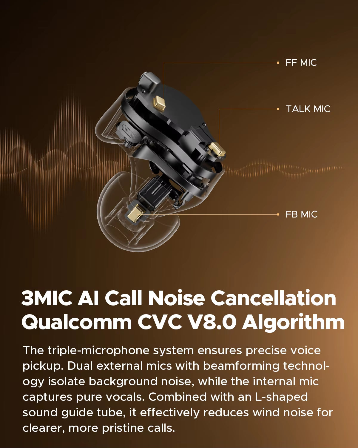 H3 Wireless Bluetooth Earbuds Hybrid 3 Driver Hifi 55Db Adaptive ANC Headphones with LDAC Aptx Lossless Hi-Res Audio