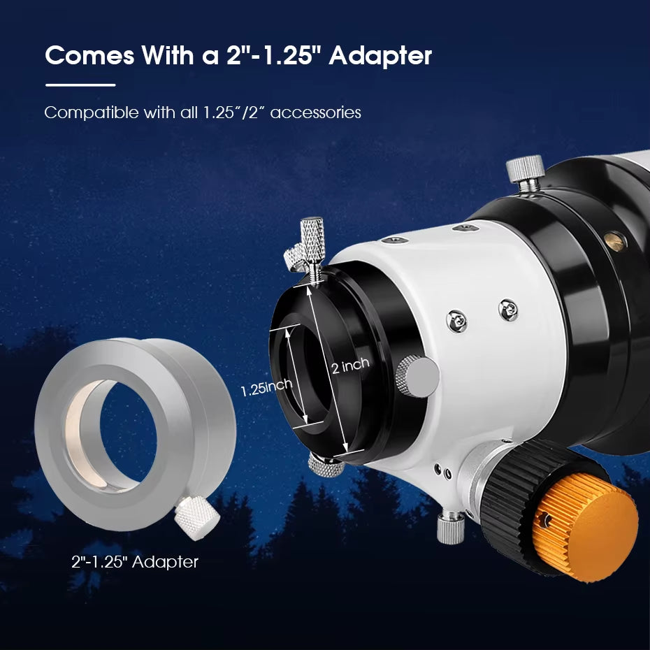 SV503 Astro Telescope 70/80/102ED Extra Low Dispersion Achromatic Refractor OTA for Exceptional Viewing Astrophotography