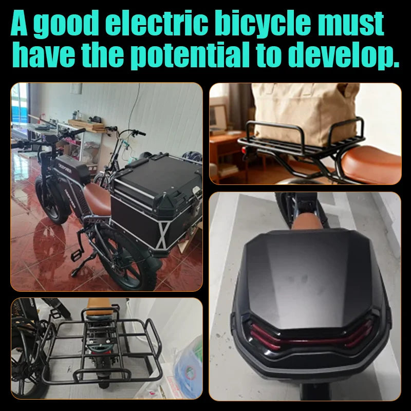 Experience Unmatched Power and Performance with the S8Pro 3500W Brushless Motor Electric Bicycle - Perfect for Off-Road Adventures and Daily Commuting!