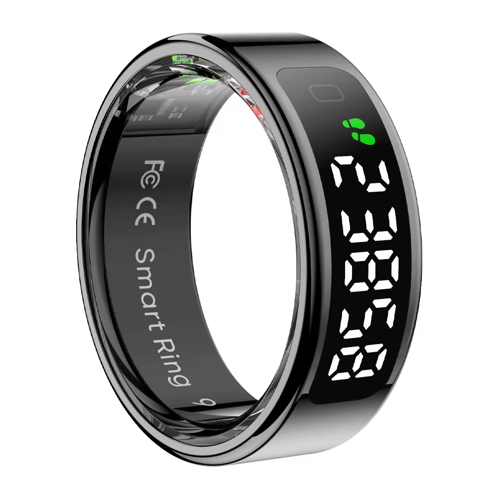 Revolutionize Your Health with the 2025 R12 Smart Ring: Touch Display, Wireless Charging, and 5 ATM Waterproof for Ultimate Wellness Tracking