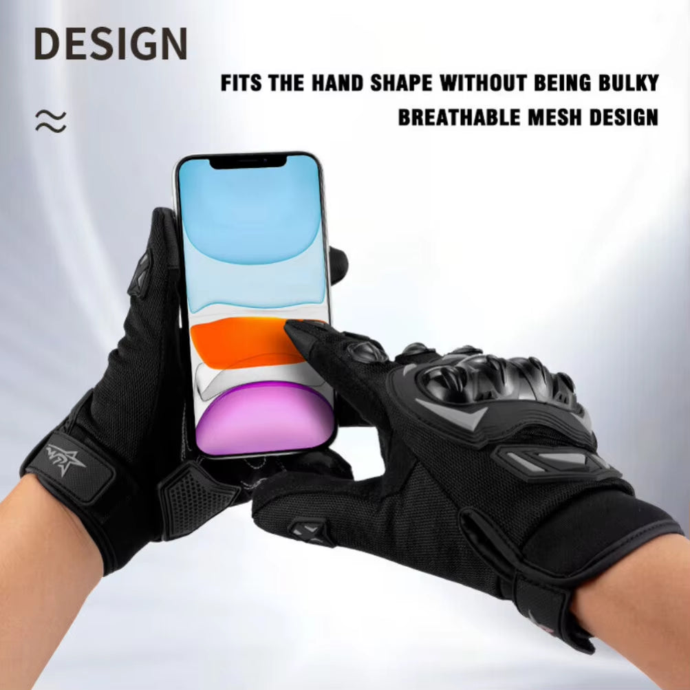 Motorcycle Gloves for Men Women Full Finger Touchscreen Motorbike Gloves for BMX ATV MTB Riding Road Racing Motocross Gloves