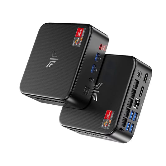 ACEMAGIC Mini PC with  Ryzen 5 7430U 16GB DDR4 512GB M.2 SSD Mini Gaming PC with USB Type-C Supports Triple 4K Display