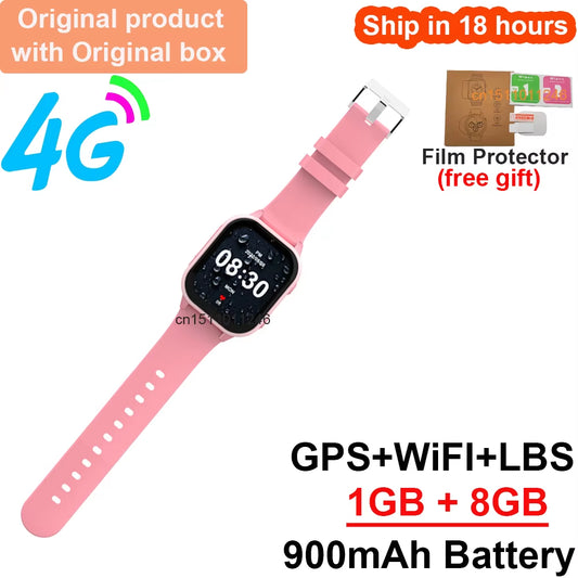 New Smart Watch Kids 4G GPS WIFI Video Call SOS 1GB+8GB Child Phone Smartwatch Camera Monitor Tracker Location Boys Girls Gifts