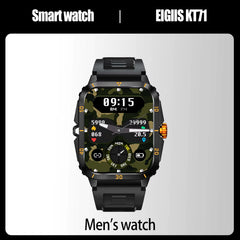 Smart Watch 3ATM Waterproof 1.96" IPS Screen Military KT71 Men 100+ Sport Mode Heart Rate Blood Pressure Bluetooth Call