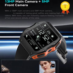 2 Inch BIG Display 4GB+128GB Global Verion 4G LTE Smart Watch Multi-Sport Modes Music 13Mp Video Calling Bluetooth Smartwatch
