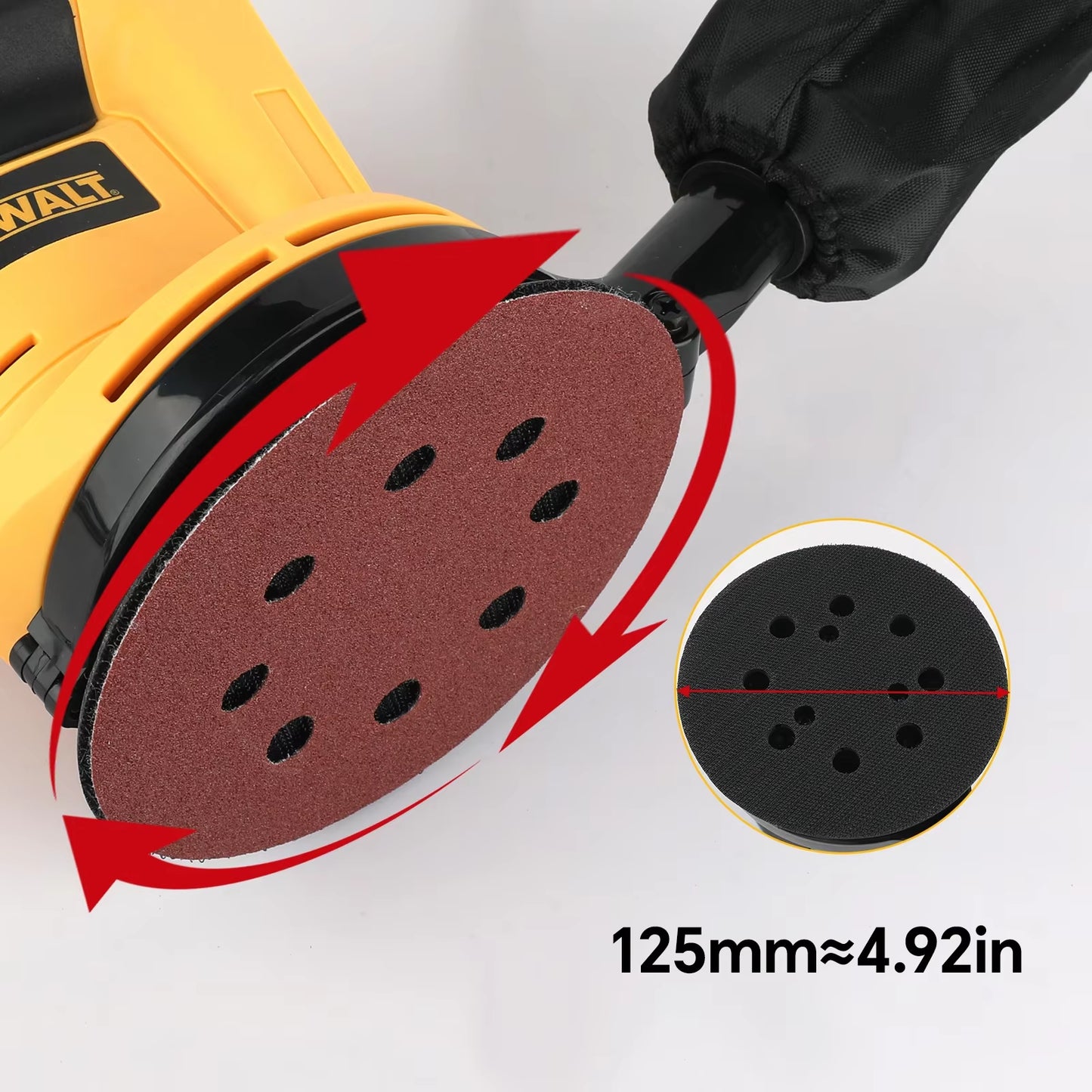 WS - KA7 XR LI - ION Electric Polisher – Rechargeable, Lightweight Mini, Comfortgrip, 3 - Gear Adjust, 125Mm Sandpaper