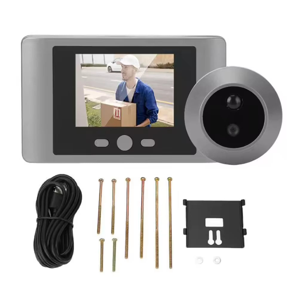 Mini Peephole Smart Wireless Door Viewer Camera PIR Motion Detection Smart Peephole Video Doorbell 2000Mah Digital Door Viewer