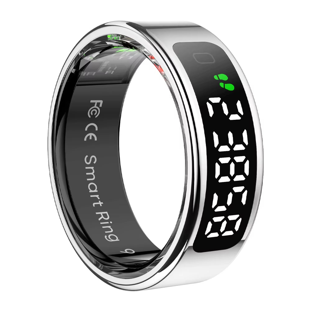 Revolutionize Your Health with the 2025 R12 Smart Ring: Touch Display, Wireless Charging, and 5 ATM Waterproof for Ultimate Wellness Tracking