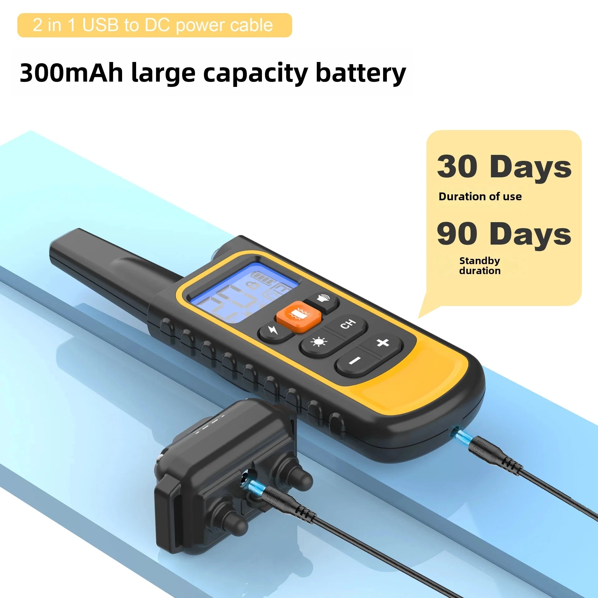 Electric Dog Training Collar Waterproof Dog Bark Collar Pet with Remote Control Rechargeable anti Barking Device All Size Dogs