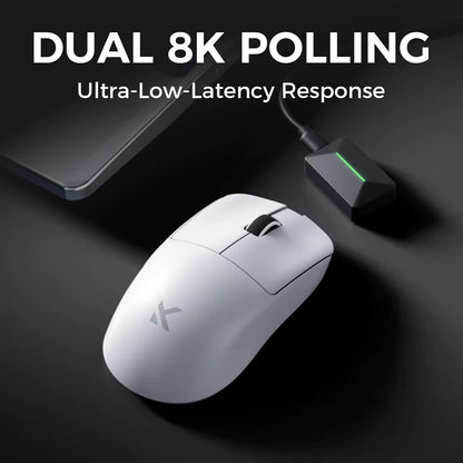 L7 Wireless Gaming Mouse L7 Ultra PAW3395 26K Sensor Dual 8K Polling 39G Ultra-Lightweight2.4Ghz Rf/Bt/Wired Tri-Mode