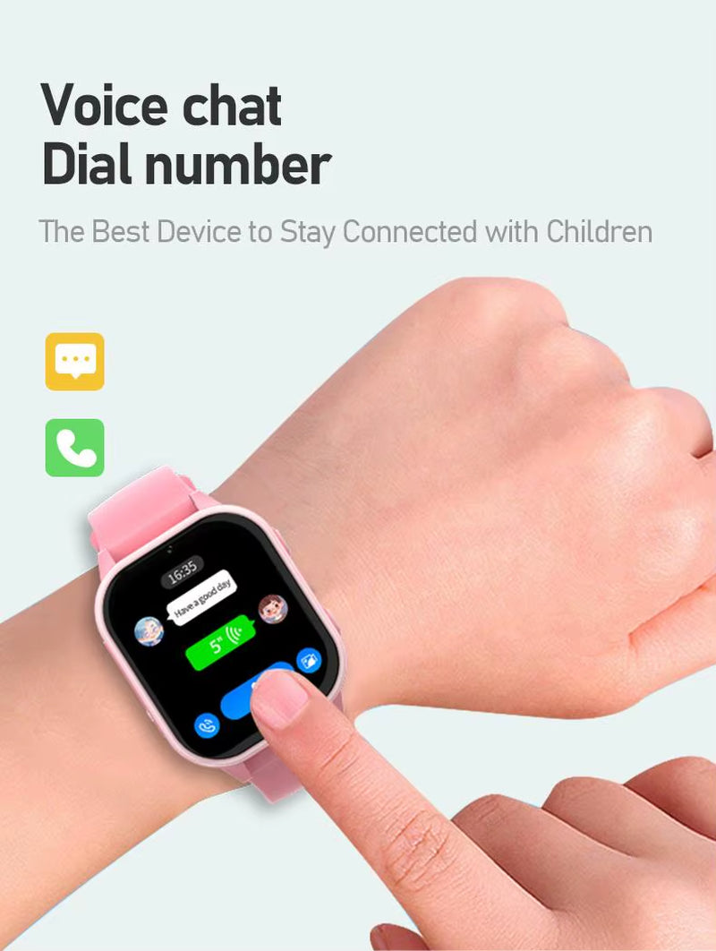 New Smart Watch Kids 4G GPS WIFI Video Call SOS 1GB+8GB Child Phone Smartwatch Camera Monitor Tracker Location Boys Girls Gifts