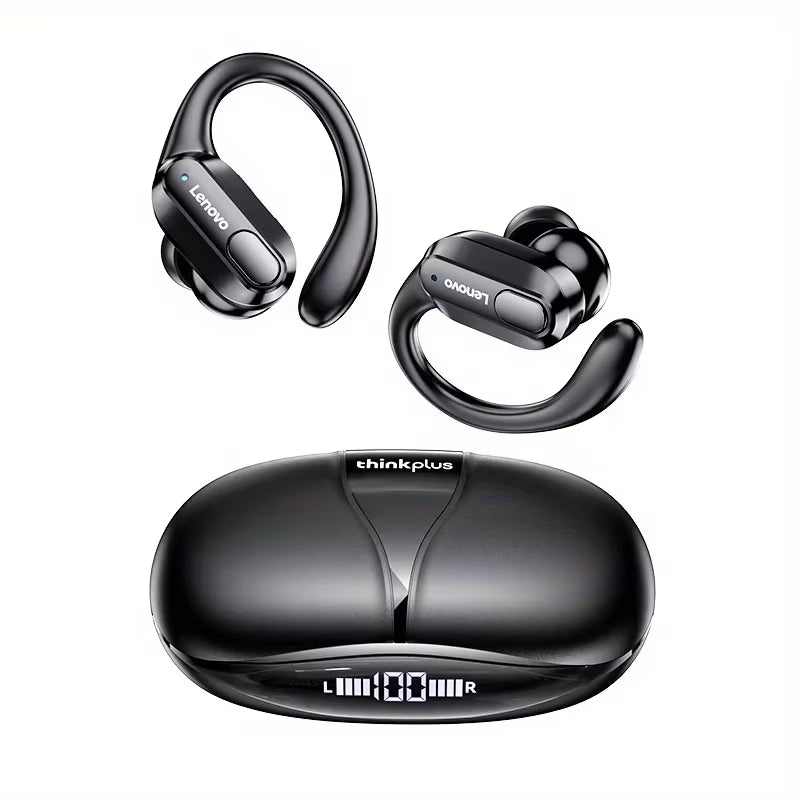 XT80 Wireless Headphones Bluetooth 5.3 Earphones True with Mic Button Control Noise Reduction Earhooks Waterproof Headset
