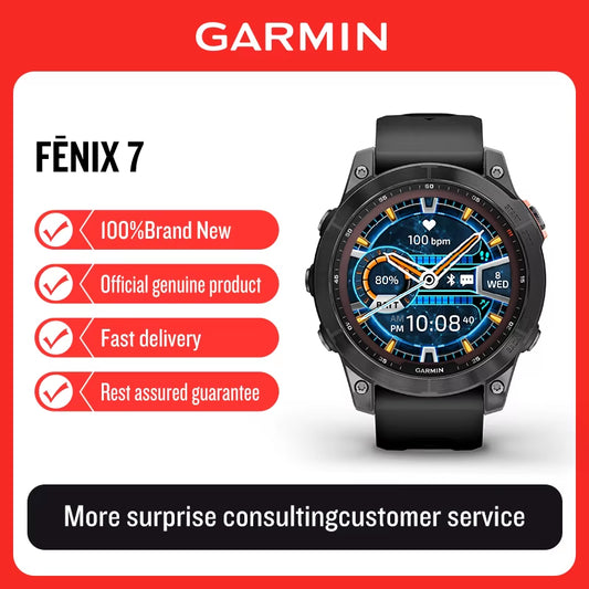 Fenix 7 Solar DLC Blood Oxygen Heart Rate Dual Frequency GPS Running Walking Snow Skiing Intelligent Outdoor Smartwatch