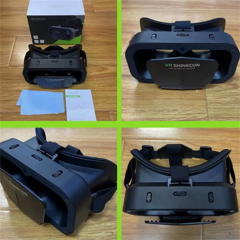 Shinecon Virtual Reality Viar 3D VR Glasses Device Helmet Lenses Headset Goggle Smart for Smartphone Cell Phone Mobile Realidade