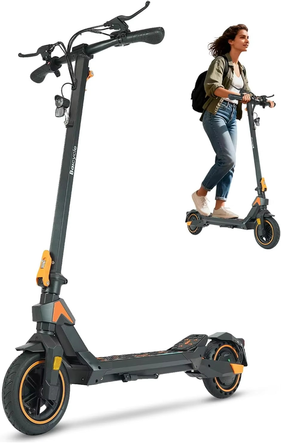 Foldable Electric Scooter for Adults with 500W Motor, up to 21MPH Speed & 23-Mile Long Range, 36V Battery, 8.5" Off-Road Tires