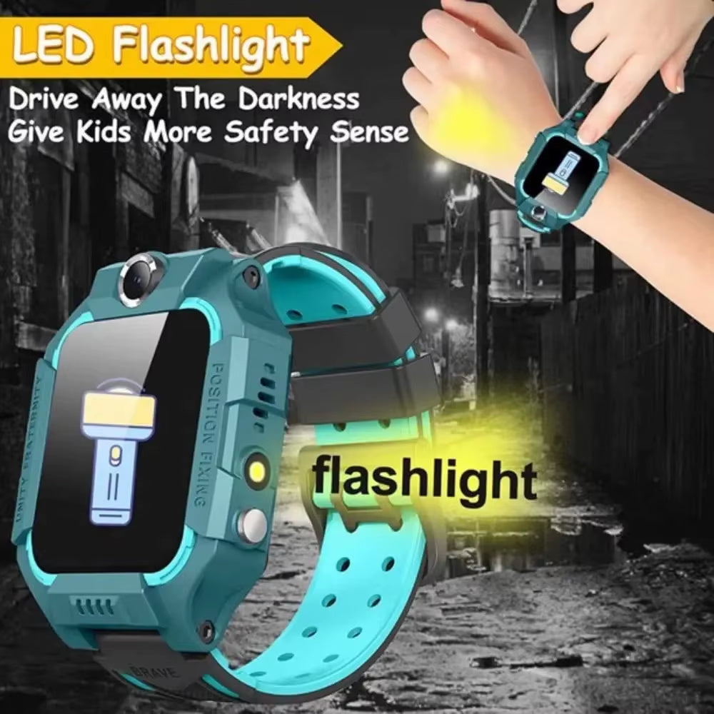 Kids Smart Watch GPS Location Tracker Sim Card Waterproof Call Camera Mobile Smartwatch for Iphone Android for Gift 2026