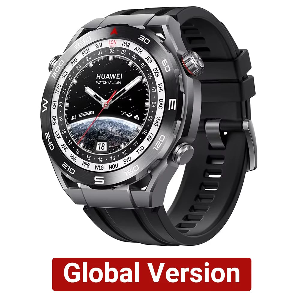 WATCH Ultimate,Smartwatches for Men,Zirconium-Based Liquid Metal,Ecg Analysis,Ios & Android, up to 14 Days,Global Version