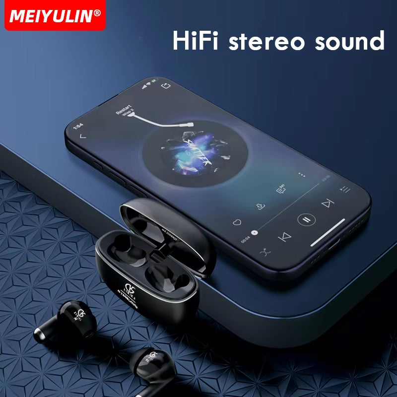 Bluetooth Earphones with Mic Real-Time AI Translation Earbuds Touch Control Wireless Headphones for Travel Samsung Apple Xiaomi